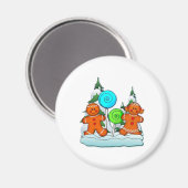 GINGERBREAD KINDER EN LOLLIPOPS VAN SHARON SHARPE MAGNEET (Voorkant / Achterkant)