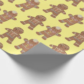 GingerBread Kinder Kerst Cadeaupapier (Hoek)