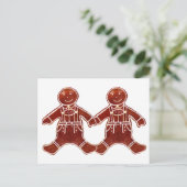 Gingerbread Kinderen Jongens Het MUSEUM Zazzle Cad Briefkaart (Staand voorkant)