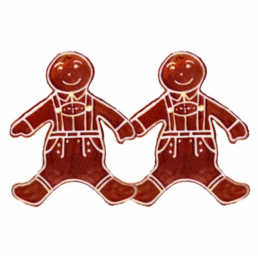 Gingerbread Kinderen Jongens Het MUSEUM Zazzle Cad Fotobeeldje Ornament (Voorkant)