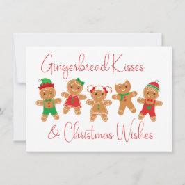 Gingerbread Kisses & Christmas Wishes Kaart