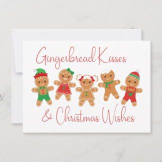 Gingerbread Kisses & Christmas Wishes Kaart
