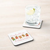 Gingerbread Kisses & Kerstwensen Bier Onderzetter (Rechterzijde)