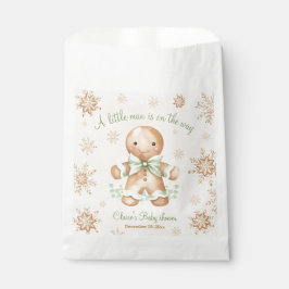 Gingerbread Klein Man Kerst Baby shower Bedankzakje