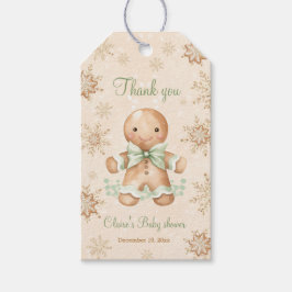 Gingerbread Klein Man Kerst Baby shower Labels Cadeaulabel