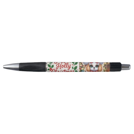 Gingerbread Knuffels: Een Kerstpoedel Delight Pen (Voorkant)