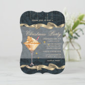 Gingerbread Koek Drank Confetti Kerstfeest Kaart (Staand voorkant)