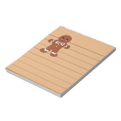 Gingerbread Koek Notitieblok  (Linkerzijde)