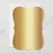 Gingerbread Koekje, Cocktail, Lichten Gouden Kerst Kaart (Achterkant)