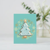 Gingerbread Koekje, Kerstboom Briefkaart (Staand voorkant)