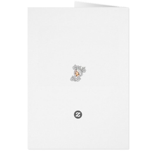 Gingerbread koekje versierd kerstkaart (Achterkant)