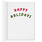 Gingerbread koekje versierd kerstkaart (Binnen (Rechts))