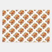 Gingerbread Koekjes en Huizen Inpakpapier Vel (Voorkant)