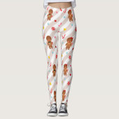 Gingerbread koekjes Kerst Leggings (Voorkant)