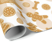 Gingerbread koekjes met botten cadeaupapier (Rol Hoek)