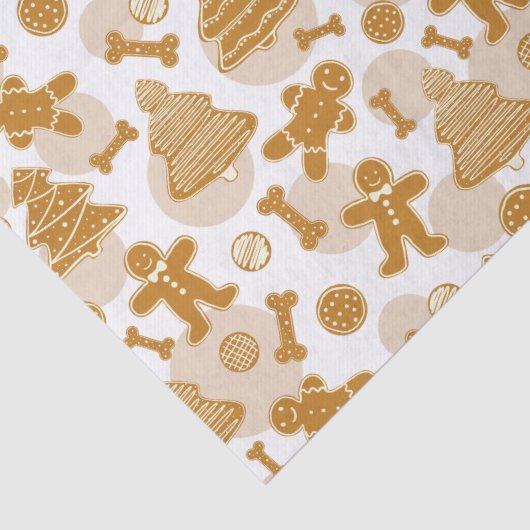 Gingerbread koekjes met botten tissuepapier (Detail)