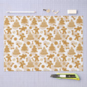 Gingerbread koekjes met botten tissuepapier (Craft)