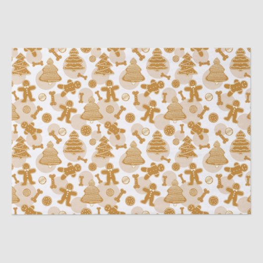 Gingerbread koekjes met botten tissuepapier (Voorkant)