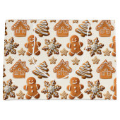 Gingerbread Koekjes Patroon Groot Cadeauzakje (Voorkant)