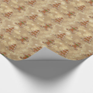 Gingerbread koekjes patroon - inpakpapier