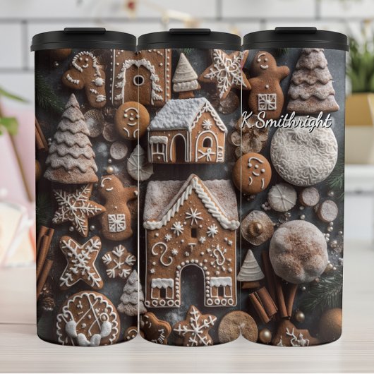 Gingerbread Koekjes Patroon Thermosbeker