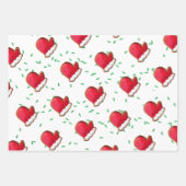 Gingerbread koekjes Tree Mitten Man strooit Kinder Inpakpapier Vel (Voorkant)