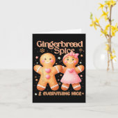 Gingerbread Kruiden En Alles Leuk Zoete Kerst Kaart (Gele Bloem)