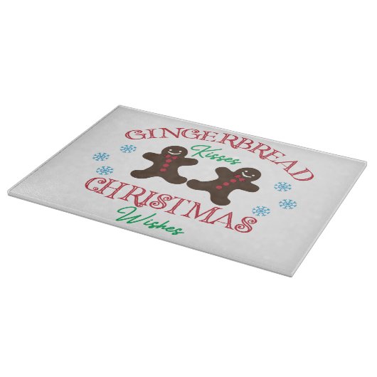 Gingerbread Kust Kerstwensen Snijplank (Hoek)