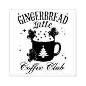 Gingerbread Latte Coffee Club Rubberstempel (Afrduk)
