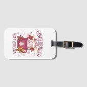 Gingerbread latte hot cocoa christmas bagagelabel (Voorkant (horizontaal))