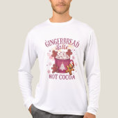 Gingerbread latte hot cocoa christmas Tri-Blend shirt (Voorkant volledig)