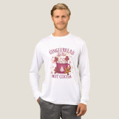 Gingerbread latte hot cocoa christmas Tri-Blend shirt (Voorkant)