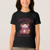 Gingerbread latte hot cocoa christmas Tri-Blend shirt (Voorkant)