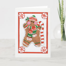 Gingerbread Liefde - Kinderkunst voor CHOC Bedankkaart