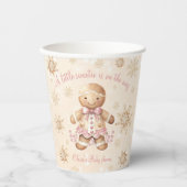 Gingerbread Little Sweetie Christmas Baby shower Papieren Bekers (Voorkant)
