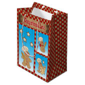Gingerbread Love Medium Cadeauzakje (Voorkant Gekanteld)