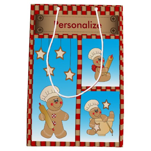 Gingerbread Love Medium Cadeauzakje (Achterkant)