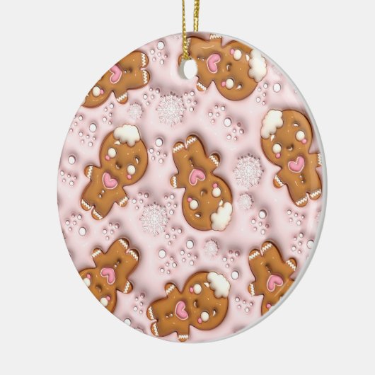 Gingerbread Love Pattern Ornament (Links)