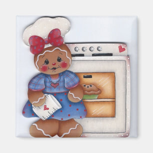 Gingerbread Lovin van de Oven Kitchen Magnet