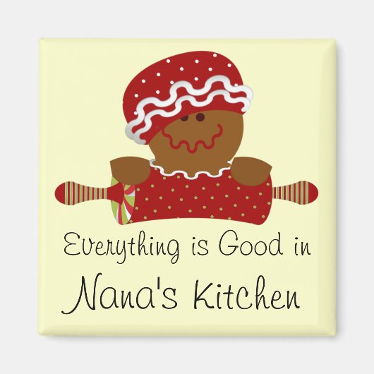 Gingerbread Magnet voor de Feestdagen (Voorkant)