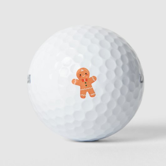Gingerbread man-01 golfballen (Voorkant)