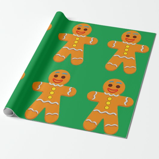 Gingerbread Man 2 inpakpapier (Uitgerold)