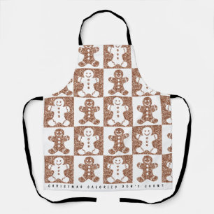 Gingerbread Man Aangepaste tekst Schort