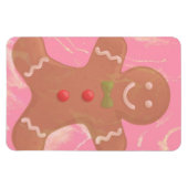 Gingerbread Man Art Magnet Magneet (Horizontaal)