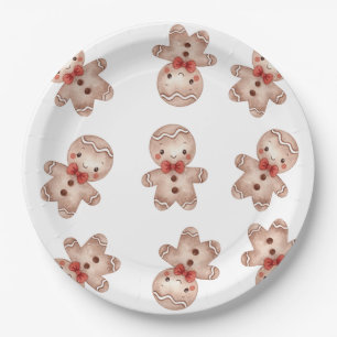 Gingerbread Man Baby Borrel Papieren Bordje