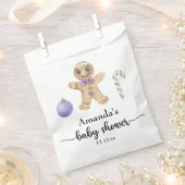 Gingerbread man baby shower bedankzakje (Geknipt)