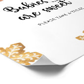 Gingerbread man - baby's zijn zoet poster (Hoek)