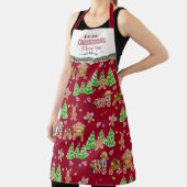 Gingerbread Man Baking Christmas Herinneringen Een Schort (Insitu)