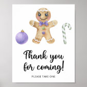 Gingerbread man \ Bedankt voor uw komst Poster (Voorkant)