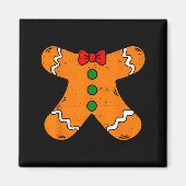Gingerbread Man Body Costume For Halloween Or Chri Magneet (Voorkant)